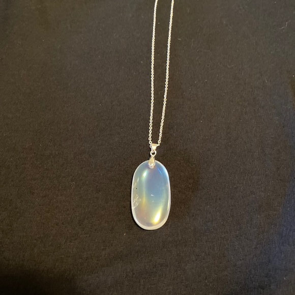 ( custom made) Jewelry - Beautiful angel aura pendant on sparkling chain.
